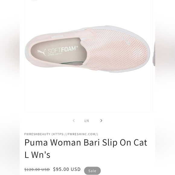 🆕PUMA|BARI SLIP-ON CAT SHIMMER|PINK 🩷 DOGWOOD - SIZE 9 🆕 - Picture 11 of 14
